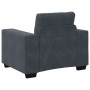 Sillón de terciopelo gris oscuro 60 cm by , Sofas - Ref: Foro24-4105099, Price: 176,61 €, Discount: %