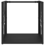 Leñero negro 40x40x40 cm Acero laminado en frío by , Firewood bags and holders - Ref: Foro24-864243, Price: 48,67 €, Discount: %