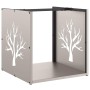 Leñero 40x40x40 cm Acero oxidado von , Brennholztaschen und -halter - Ref: Foro24-864248, Preis: 46,97 €, Rabatt: %