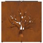 Leñero 40x40x40 cm Acero oxidado von , Brennholztaschen und -halter - Ref: Foro24-864248, Preis: 46,97 €, Rabatt: %