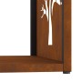 Leñero 40x40x40 cm Acero oxidado de , Bolsas y soportes de leña - Ref: Foro24-864248, Precio: 48,47 €