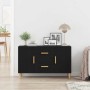 Aparador de madera de roble negro 100x36x60 cm by , Sideboards - Ref: Foro24-862094, Price: 108,48 €, Discount: %
