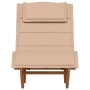 Tumbona mecedora con cojín de madera maciza de acacia von , Liegen - Ref: Foro24-4103884, Preis: 165,14 €, Rabatt: %