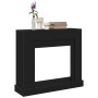 VidaXL Marco para chimenea madera ingeniería roble negro 100x30x87,5cm von , Zubehör für Holzöfen und Kamine - Ref: Foro24-86...