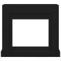 VidaXL Marco para chimenea madera ingeniería roble negro 100x30x87,5cm von , Zubehör für Holzöfen und Kamine - Ref: Foro24-86...