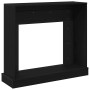 VidaXL Marco para chimenea madera ingeniería roble negro 100x30x87,5cm von , Zubehör für Holzöfen und Kamine - Ref: Foro24-86...
