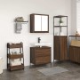 Set de muebles baño 2 pzas madera contrachapada marrón roble by , Bathroom furniture - Ref: Foro24-3328368, Price: 126,95 €, ...
