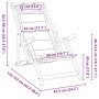 Silla de playa plegable con reposabrazos gris claro von , Gartenstühle - Ref: Foro24-4108068, Preis: 87,23 €, Rabatt: %