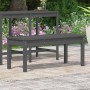 Massivholz-Gartenbank aus grauer Kiefer 109x44x45 cm von vidaXL, Gartenbänke - Ref: Foro24-824006, Preis: 68,64 €, Rabatt: %