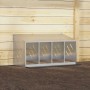 Nido para gallinas con 4 compartimentos plateado galvanizado by , Cages and habitats for small animals - Ref: Foro24-864344, ...