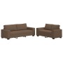 Juego de sofás con cojines 2 piezas tela marrón by , Sofas - Ref: Foro24-3324735, Price: 497,39 €, Discount: %