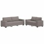 Juego de sofás con cojines 2 piezas tela gris taupe by , Sofas - Ref: Foro24-3324737, Price: 475,09 €, Discount: %