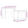 Mesas de centro 2 uds madera contrachapada roble negro de , Mesas de centro - Ref: Foro24-862016, Precio: 47,09 €, Descuento: %