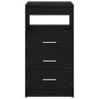 Cajonera de madera contrachapada roble negro 40x50x76 cm von , Schließfächer und Lagerschränke - Ref: Foro24-862009, Preis: 8...