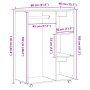 Armario de madera de roble negro 80x40x110 cm von , Kleiderschränke - Ref: Foro24-862068, Preis: 90,74 €, Rabatt: %