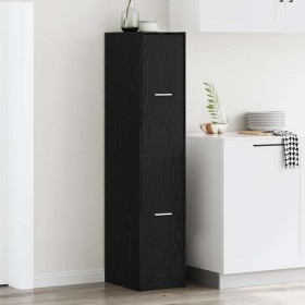 Boticario de madera de roble negro 30x41x144,5 cm von , Schließfächer und Lagerschränke - Ref: Foro24-862054, Preis: 120,95 €...