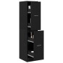 Boticario de madera de roble negro 30x41x144,5 cm von , Schließfächer und Lagerschränke - Ref: Foro24-862054, Preis: 121,10 €...