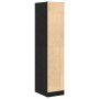 Boticario de madera de roble negro 30x41x144,5 cm von , Schließfächer und Lagerschränke - Ref: Foro24-862054, Preis: 121,10 €...