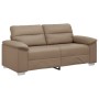 Sofá de 2 plazas de cuero sintético color capuchino 140 cm by , Sofas - Ref: Foro24-4105342, Price: 235,89 €, Discount: %