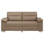 Sofá de 2 plazas de cuero sintético color capuchino 140 cm by , Sofas - Ref: Foro24-4105342, Price: 235,89 €, Discount: %