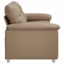 Sofá de 2 plazas de cuero sintético color capuchino 140 cm by , Sofas - Ref: Foro24-4105342, Price: 235,89 €, Discount: %