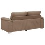 Sofá de 2 plazas de cuero sintético color capuchino 140 cm by , Sofas - Ref: Foro24-4105342, Price: 235,89 €, Discount: %