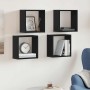 Estantes cúbicos de pared 4 uds roble negro 30x15x30 cm von , Regale und Regale - Ref: Foro24-862056, Preis: 41,26 €, Rabatt: %