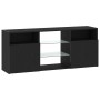 Mueble de TV con luces LED roble negro 120x30x50 cm von , TV-Möbel - Ref: Foro24-862035, Preis: 101,37 €, Rabatt: %