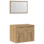 Juego de muebles baño 2 piezas madera ingeniería roble artisan by , Bathroom furniture - Ref: Foro24-862040, Price: 70,58 €, ...