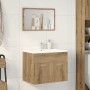 Juego de muebles baño 2 piezas madera ingeniería roble artisan by , Bathroom furniture - Ref: Foro24-862040, Price: 70,58 €, ...