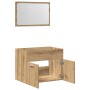 Juego de muebles baño 2 piezas madera ingeniería roble artisan by , Bathroom furniture - Ref: Foro24-862040, Price: 70,58 €, ...