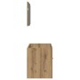 Juego de muebles baño 2 piezas madera ingeniería roble artisan by , Bathroom furniture - Ref: Foro24-862040, Price: 70,58 €, ...
