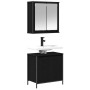 Juego de muebles de baño 2 pzas roble negro Madera ingeniería von , Badezimmermöbel - Ref: Foro24-3328389, Preis: 123,52 €, R...