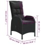 5-Piece Black Synthetic Rattan Garden Bistro Set by vidaXL, Garden sets - Ref: Foro24-3058553, Price: 546,80 €, Discount: %