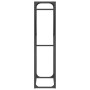 Leñero negro 60x25x100 cm Acero laminado en frío by , Firewood bags and holders - Ref: Foro24-864327, Price: 42,68 €, Discoun...