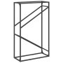 Leñero negro 60x25x100 cm Acero laminado en frío by , Firewood bags and holders - Ref: Foro24-864327, Price: 42,68 €, Discoun...