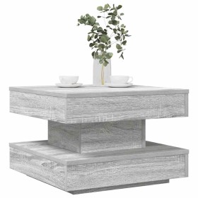 Mesa de centro giratoria 360 grados gris Sonoma 50x50x34,5 cm by , Coffee table - Ref: Foro24-858475, Price: 60,58 €, Discoun...