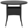 5-Piece Black Synthetic Rattan Garden Dining Set by vidaXL, Garden sets - Ref: Foro24-3058494, Price: 322,11 €, Discount: %