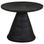Mesa auxiliar madera maciza de mango negra Ø50x40 cm by , Side tables - Ref: Foro24-4017535, Price: 141,53 €, Discount: %