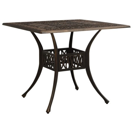 Bronze cast aluminum garden table 90x90x73 cm by vidaXL, Garden tables - Ref: Foro24-315588, Price: 226,60 €, Discount: %