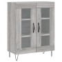 Aparador alto madera contrachapada gris sonoma 69,5x34x180 cm de , Aparadores - Ref: Foro24-3189315, Precio: 150,28 €