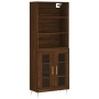 Aparador alto madera contrachapada marrón roble 69,5x34x180 cm von , Sideboards - Ref: Foro24-3189308, Preis: 149,57 €, Rabat...