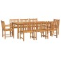 Juego de comedor de jardín 9 piezas madera maciza de acacia von , Gartensets - Ref: Foro24-3206280, Preis: 1,00 €, Rabatt: %