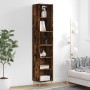 Aparador alto contrachapada roble ahumado 34,5x32,5x180 cm by , Sideboards - Ref: Foro24-3189818, Price: 76,02 €, Discount: %