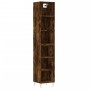 Aparador alto contrachapada roble ahumado 34,5x32,5x180 cm by , Sideboards - Ref: Foro24-3189818, Price: 76,02 €, Discount: %