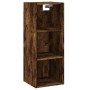 Aparador alto contrachapada roble ahumado 34,5x32,5x180 cm by , Sideboards - Ref: Foro24-3189818, Price: 76,02 €, Discount: %