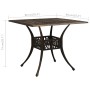 Bronze cast aluminum garden table 90x90x73 cm by vidaXL, Garden tables - Ref: Foro24-315588, Price: 226,60 €, Discount: %