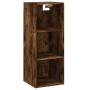 Aparador alto contrachapada roble ahumado 34,5x32,5x180 cm by , Sideboards - Ref: Foro24-3189858, Price: 81,06 €, Discount: %