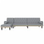 Sofá cama en forma de L tela gris claro 260x140x70 cm by , Sofas - Ref: Foro24-3157272, Price: 401,19 €, Discount: %