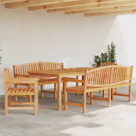 Juego de comedor para jardín 5 piezas madera maciza de teca by , Garden sets - Ref: Foro24-3157948, Price: 1,00 €, Discount: %